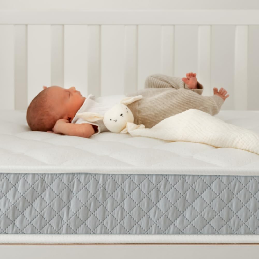 Nalui - Materasso per lettino viscoelastico 120 x 60 cm Baby One Core HR Adapt Foam, tessuto 3D traspirante e tessuto stretch ipoallergenico, certificato Oeko-Tex® | Made in Spagna. Altezza ±12 cm,