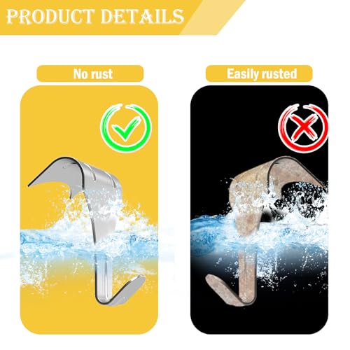 Image of 2PCS Picture Rail Hooks,Sunxer Tool Picture Rail Hanging System Molding Hooks for Photo Frame Picture Artwork Hang