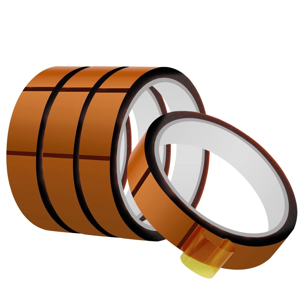 Littimoon 4 PCS Heat Tape for Heat Press High Temperature Tape Heat Transfer Tape 20mm X 33M(108Ft) for Sublimation