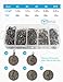 Facikono Fishing Swivels Snaps Set, Rolling Bearing Swivel with Duo Lock Snap Connector for Saltwater Freshwater Fishing
