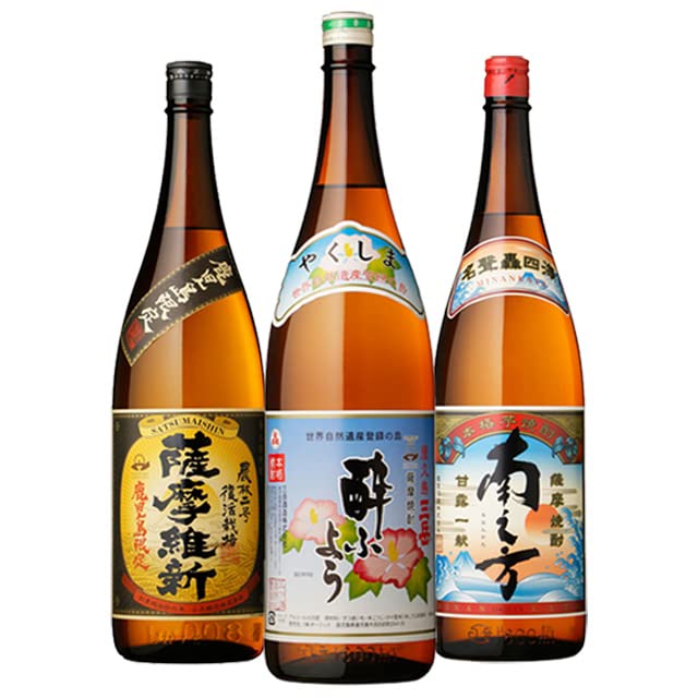 Amazon.co.jp: 鹿児島限定芋焼酎セット 1800ml×3本 三岳 酔ふよう・南