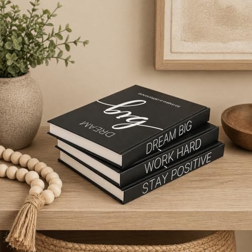 AMINALUX Decorative Books for Home Decor - Faux for decoration Coffee Table | Book Shelf Decor | Entryway | Console Table - Modern Luxury Designer Decor Set - Decorative for Display