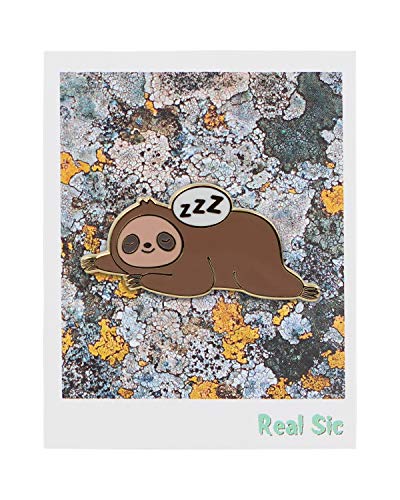 REAL SIC Coffee Sloth, Time For Coffee Enamel Pin - Sleepy Lapel Pin for Jackets, Backpacks, Hats, Tops and Bags2