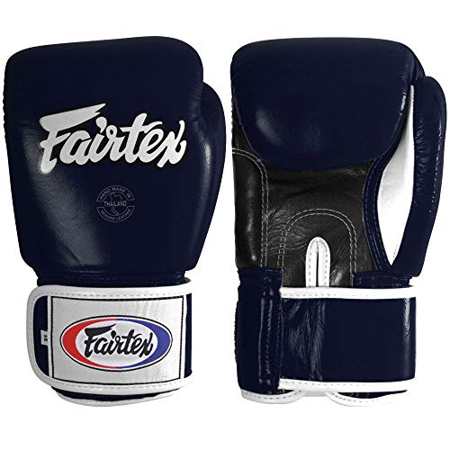 Image of Fairtex Muay Thai-Style Sparring Glove, White /Black, 14-Ounce