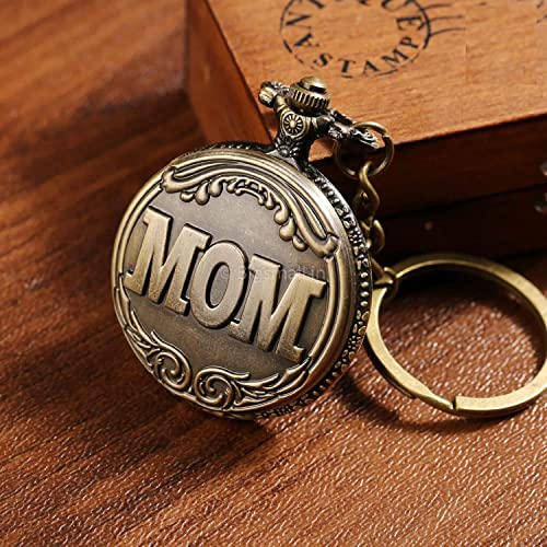 Image of Pocket Watch Metal Keychain Retro Vintage for Gifting With Key Ring Anti-Rust