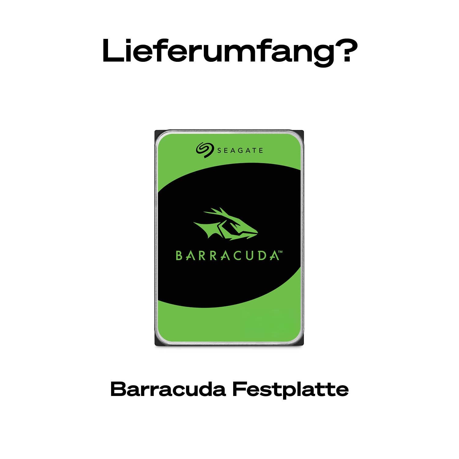 Seagate BarraCuda 2TB Interne Festplatte HDD 3.5 Zoll 7200 U/Min 256 MB Cache SATA 6GB/s ST2000DMZ08