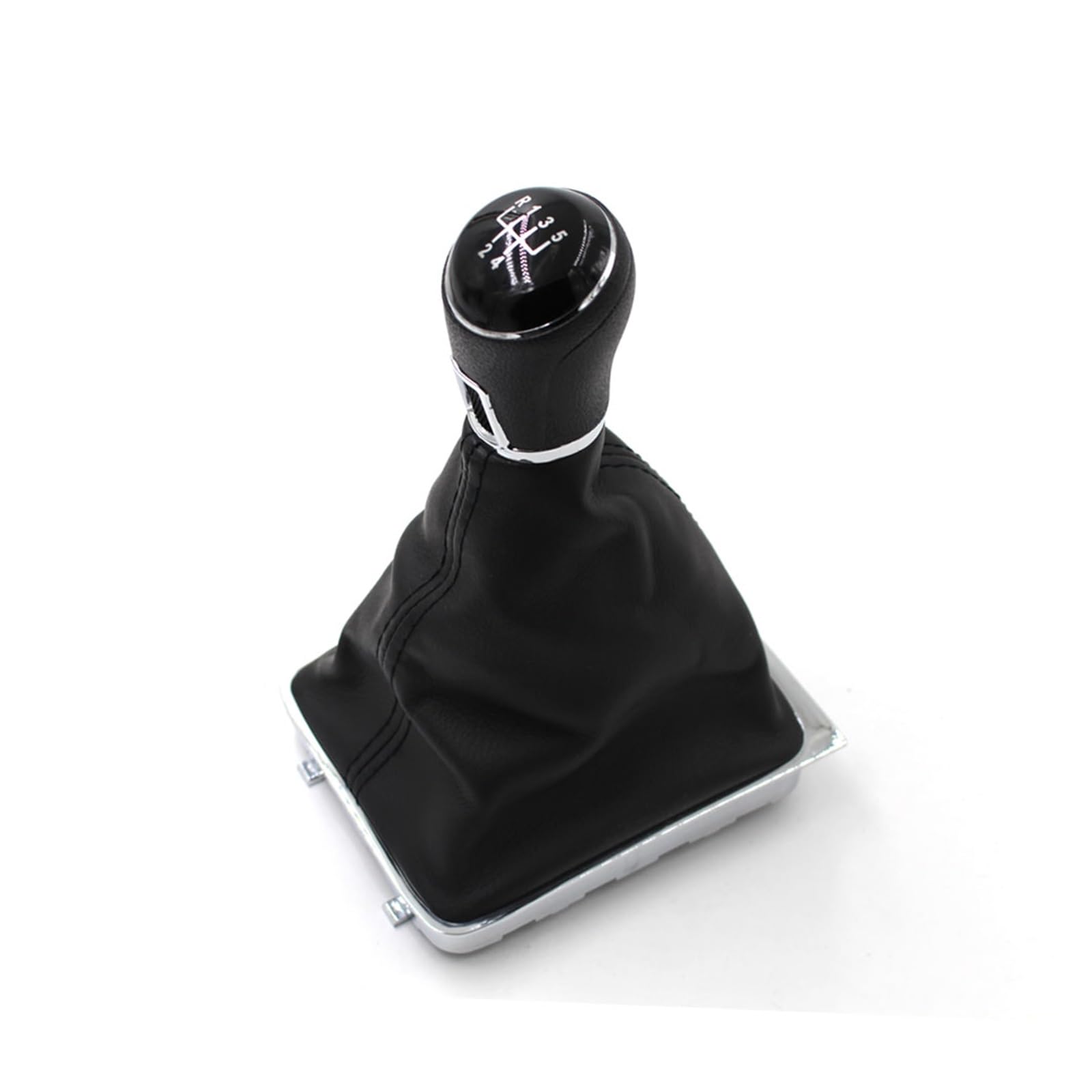 Lozopmtmld 5 Speed With Boot Upgrade Gear Shifter Knob For Passat B6 B7 Cc 2005-2013 Black