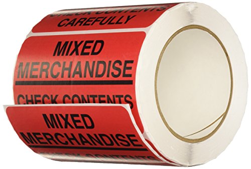 Image of TapeCase inchMixed Merch Check Contents inch Label - 500 per Pack (1 Pack)