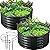 FORTUNO 2 Pack Galvanized Raised Garden Bed Box