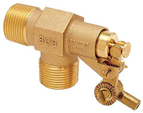 Float Valve, 1/2in., LF Brass, Pipe Mount