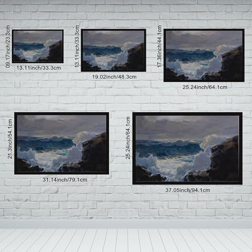 Toile Breaking Waves Frederick Judd Waugh | Cadre déco pour bureau élégant