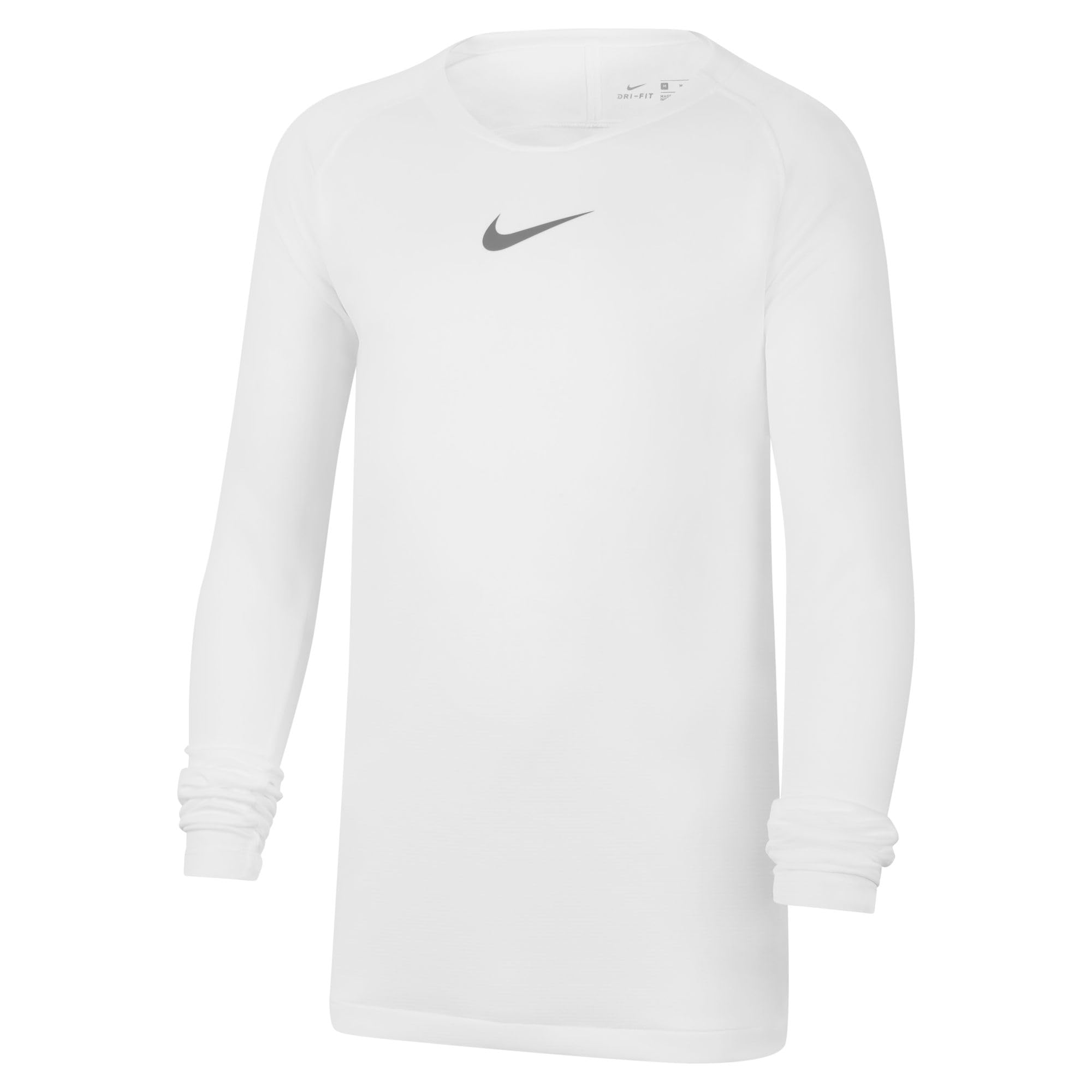NIKE Kid's Park First Layer Jersey, White/Cool Grey, M