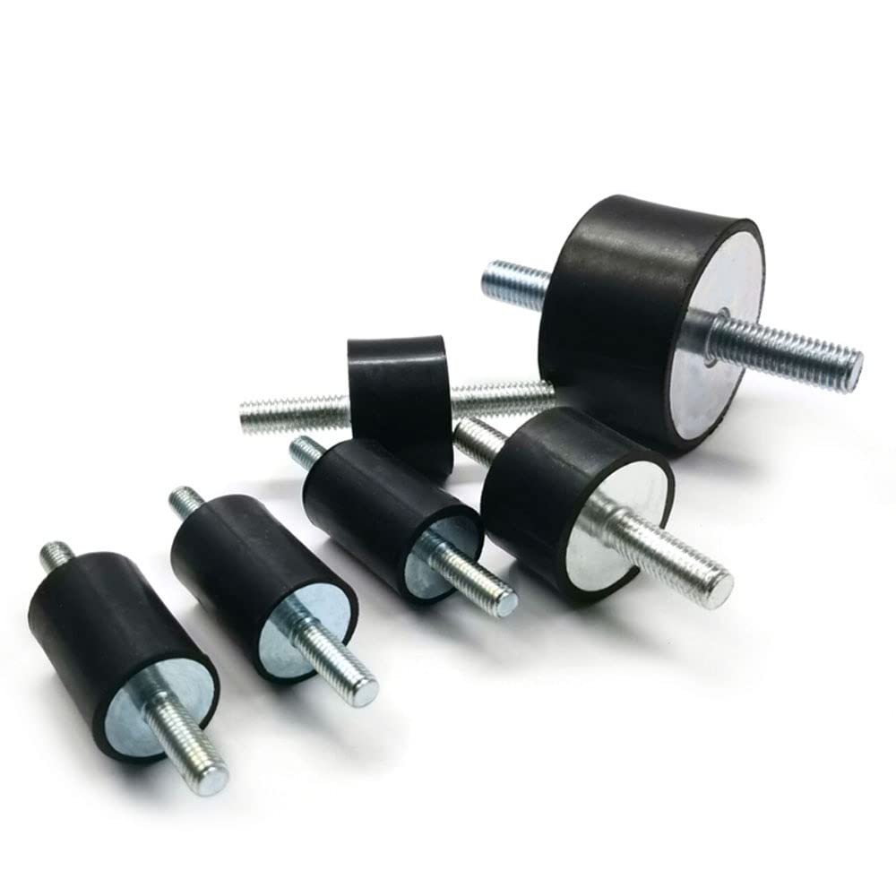 Tool parts for Machine 1pcs Rubber Mount Anti Vibration M3 M4 M5 M6 Double Male Thread Silentblock Isolator Damper Dia 8/10/15/20/25/30mm Type VV - ( Spec: M6x18mm - 20x10mm )