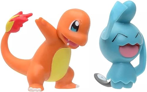 Miniatura 3 de Paquete de figuras de batalla de Pokémon de 2 pulgadas  Wynaut vs. Charmander
