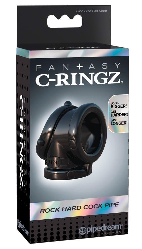 Fantasy C-Ringz Rock Hard Penis and Testicle Ring Schwarz One Size