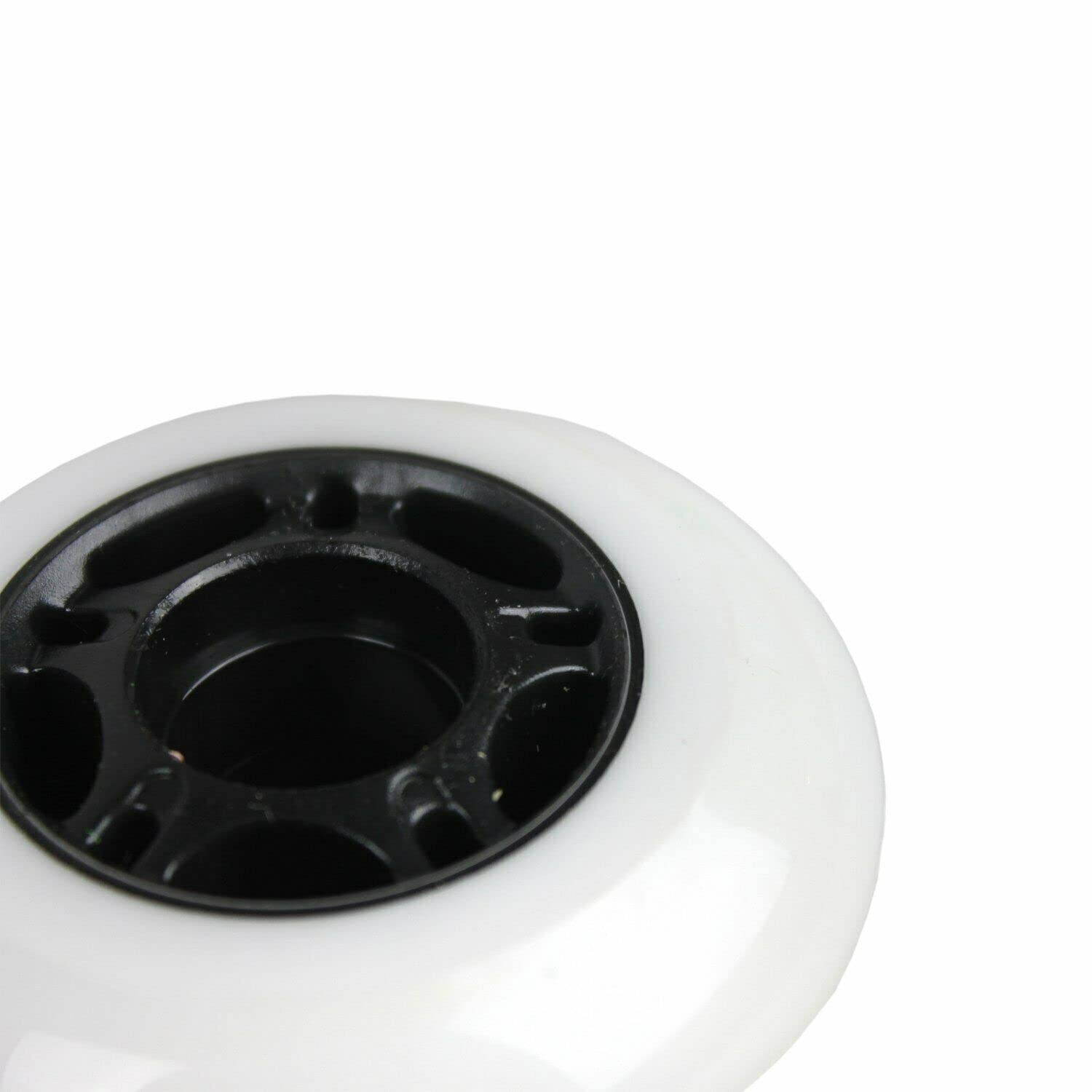 8pack Replacement Part New Inline Skate Wheels 80mm 89A Outdoor White Rollerblade Hockey