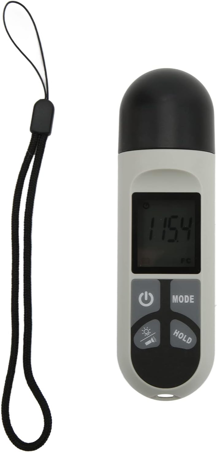 Lux Meter, High Accuracy PAR Meter with Wide Range LCD Screen Backlit Display for Lab Home and Office Use