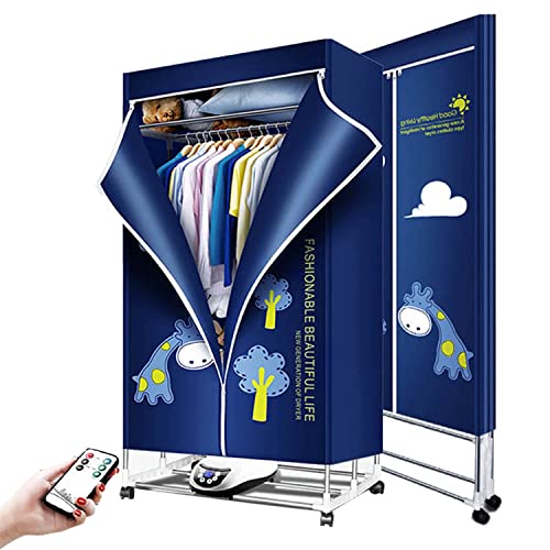 XiRah Tendedero eléctrico de 2 Capas, portátil, 1500 W, con calefacción, de bajo Consumo, para Secado de Ropa, máquina de Gran Capacidad, 33.1 lbs, Acero Inoxidable, Plegable