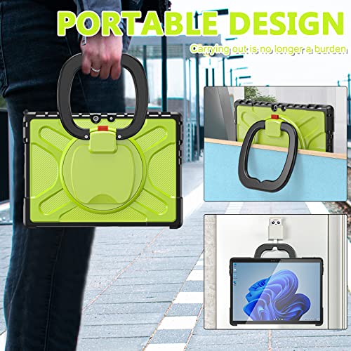 Coque antichoc Surface Pro 8 jaune avec béquille pour sécuriser votre tablette