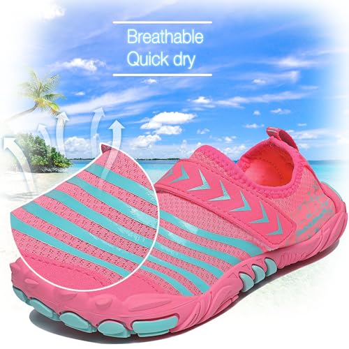 Boys Girls Water Shoes Kids Lightweight Aqua Socks Barefoot Quick Dry Hiking Walking Sneakers Slip On Sandals for Beach Pool Swim (Little Kid/Big Kid)2