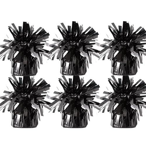 Moretreat balloon weights are perfect for parties birthdays weddings. Each pack includes 6PCS durable weights that easily decorate balloons and elevate any celebration.(Black100g)