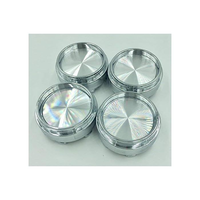 Buy BizTech 4x Universal Chrome Car Auto Racing Alloy Wheel Center Hub