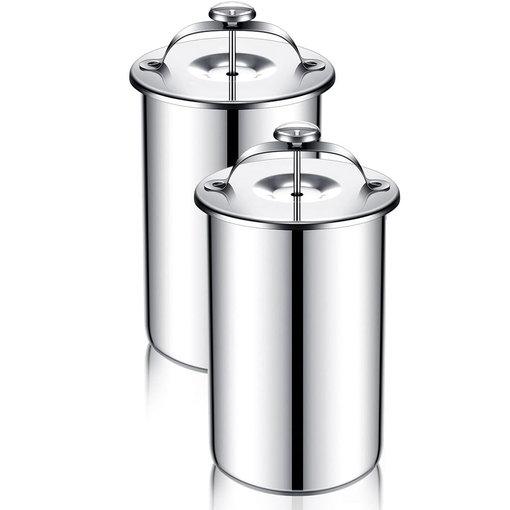 CTRLZS 2 Piece Meat Press Maker Stainless Steel Ham Press Maker with Thermometer Sandwich Meat Press Bacon Ham Maker