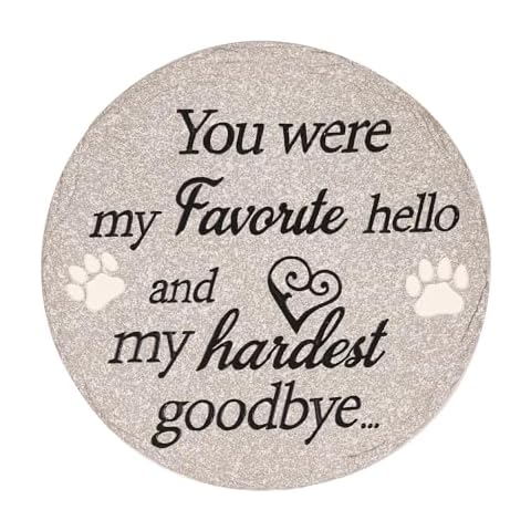 Dog Memorial Gifts for Loss of Dog, 12 Inch Pet Memorial Stone for Dogs Cats, Pet Memorial Gifts for Dogs, Dog Headstones, Loss of Dog Sympathy Gift, Dog Bereavement Gift Cover