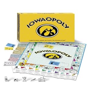 Late for the Sky University of Iowa – Iowaopoly,Black, Gold
