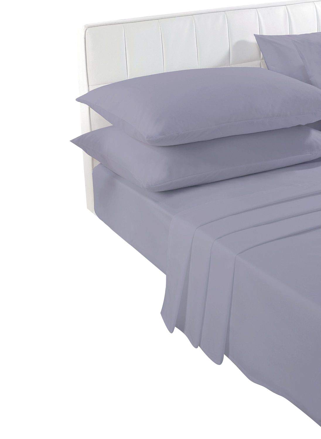 voice 7 Grey Single Extra Deep Fitted Sheet 16 inches (40 cm) - Poly Cotton Percale Quality Bed Sheets (Grey - Single Fitted) โ image 1