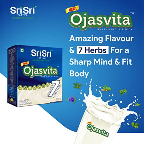 Image of Sri Sri TATTVA shuddhta ka naam Ojasvita Vanilla Box Refill - Drink Mix for Sharp Mind & Healthy Body - 200gm (Pack of 3)