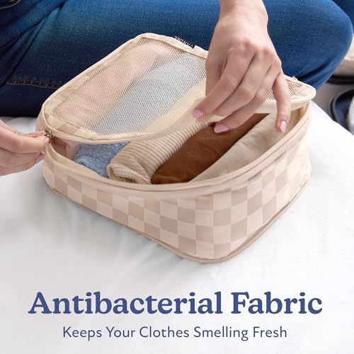 Vandel Space-Saving Compression Packing Cubes for Women, Men, Compressible Carry On Suit Case Organizer Luggage Packing Cubes for Travel Organizer Bags for Luggage and Backpacks, Suitcase Cube 6