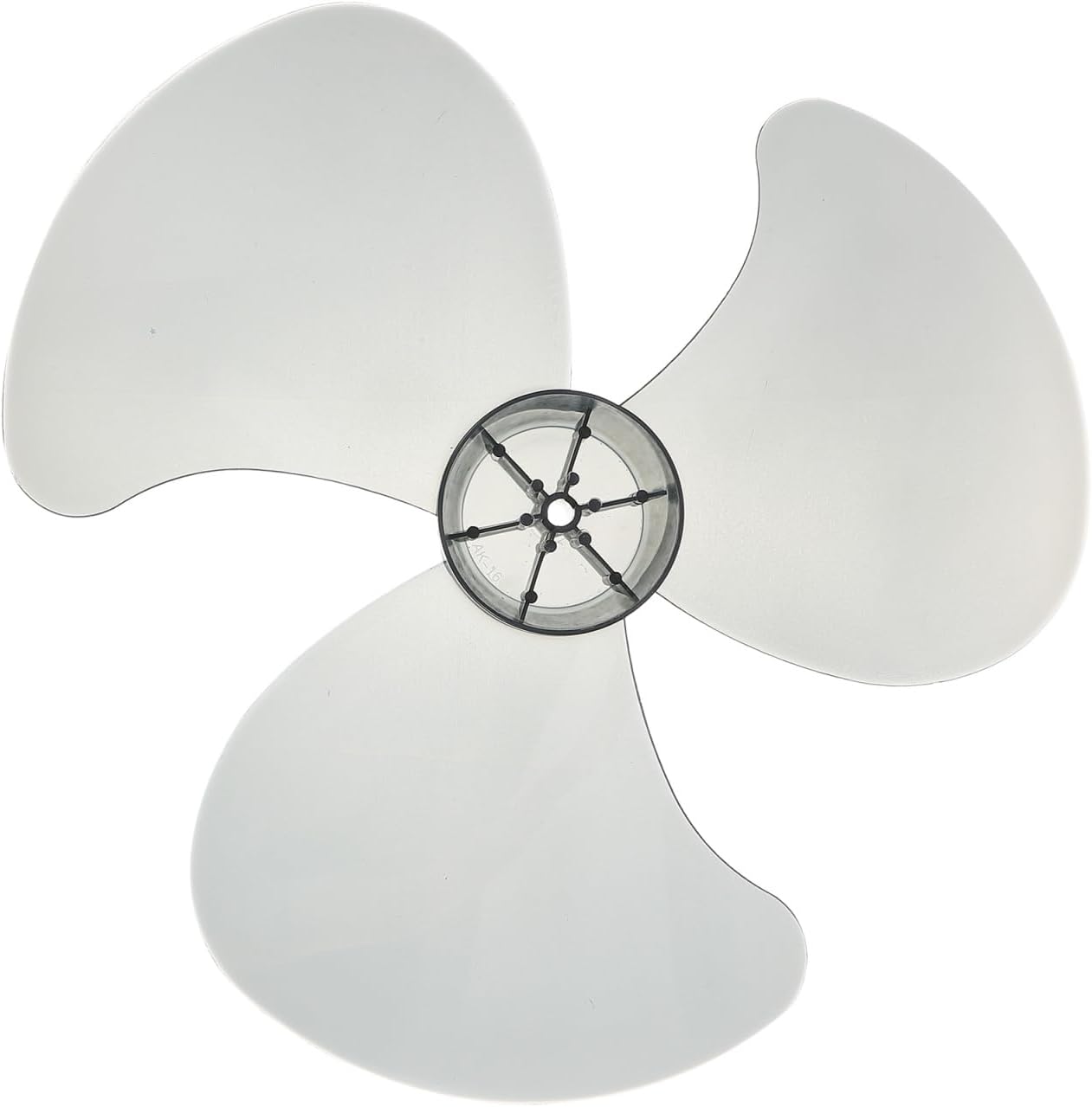 VOSAREA Plastic Fan Blades Replacement, 3 Leaves Replacement Fan Blades with Nut Cover for 16 Inch Household Standing Pedestal and Table Style (13.76 Inch)