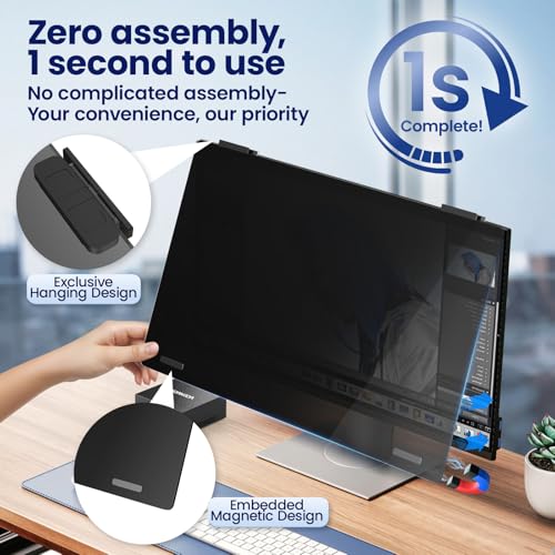 Image of 22 inch & 27 inch Hanging Magnetic Computer Privacy Filter