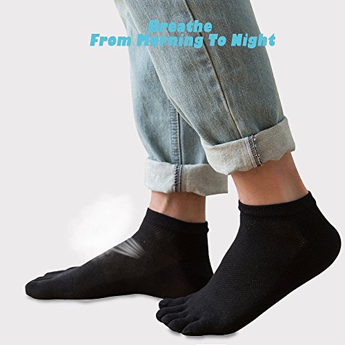 Men Toe Socks Five Finger Socks Cotton Soft and Breathable Low Cut Socks for Men2