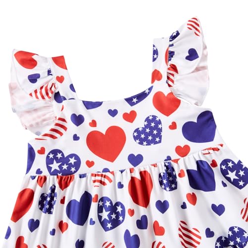 Image of Vieille Toddler Girls Summer Dress Ruffle Casual Beach Sundress 2-8 Years