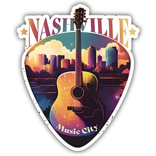 Nashville Tennessee Music City Souvenir 2-Inch Vinyl Decal Sticker