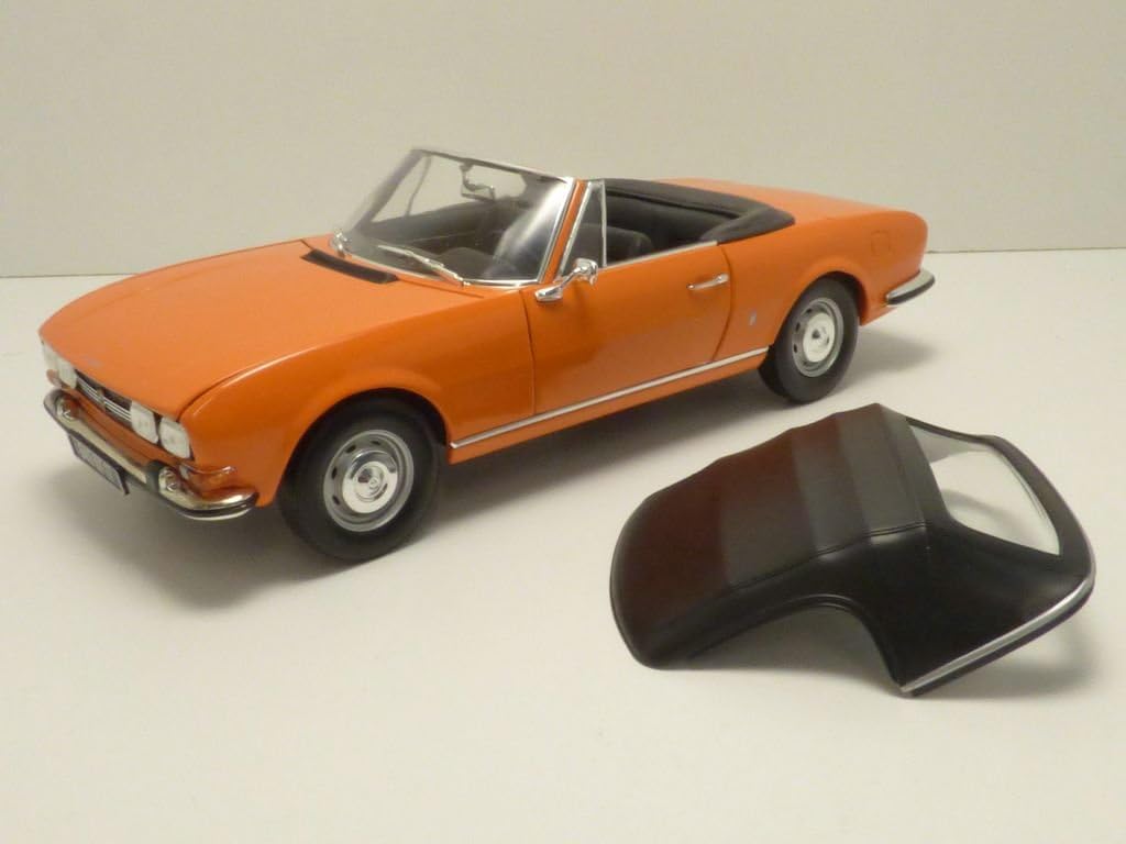 Norev 1:18 1970 Peugeot 504 Cabriolet - Capucine Yellow - NV184826
