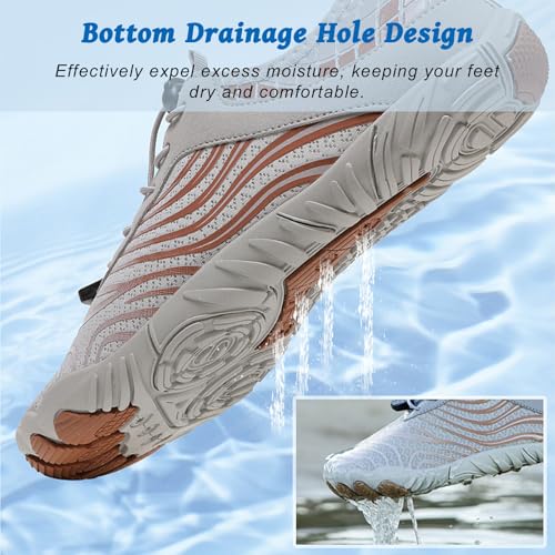 Image of Hike Barefoot Shoes for Women Men, Pro Barefoot Shoe with Wide Toe Box for Hiking, Walking, Swimming, Non-Slip Breathable Lightweight Water Shoes Unisex
