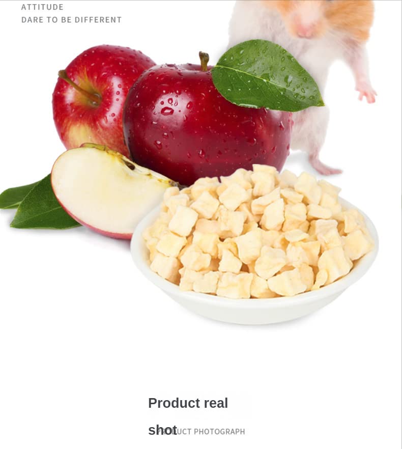 JONSANTYGFRY Cibo per criceti Snack per animali Pellet di mela per piccoli animali roditori