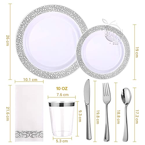 Lista de Cubiertos desechables elegantes para comprar hoy. 26 cubiertos desechables elegantes marca Berry Bloom (2)