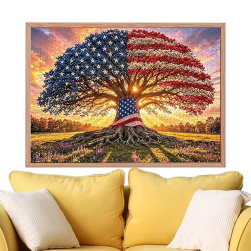 Puzzle árbol de bandera de 1000 piezas ideal para compartir en vacaciones y cumpleaños familiares