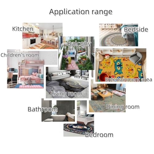 Teppiche, weich, rutschfest, Heimdekoration, Teppich für Wohnzimmer, Schlafzimmer, Küche, Esszimmer, Retro, ethnischer Stil, Patchwork, mehrfarbig