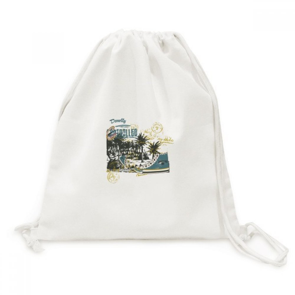 Sac à dos cordon et chaussures de toile pour bagage cabine - 5