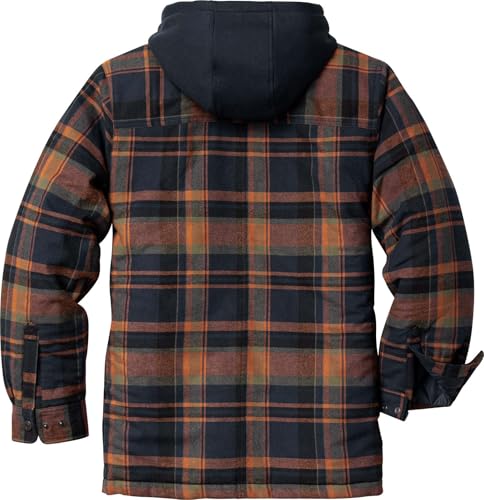 Image of Legendary Whitetails Men's Ccw Hooded Flannel Shirt Jacket Quilted Shacket