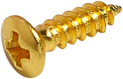 Musiclily Basic 2.5x10mm Metal Metric Thread Guitar Pickguard Jack Screws Truss Rod Cover Mounting Screws for Epiphone Les Paul Style Gold (Set of 20) - Image 5