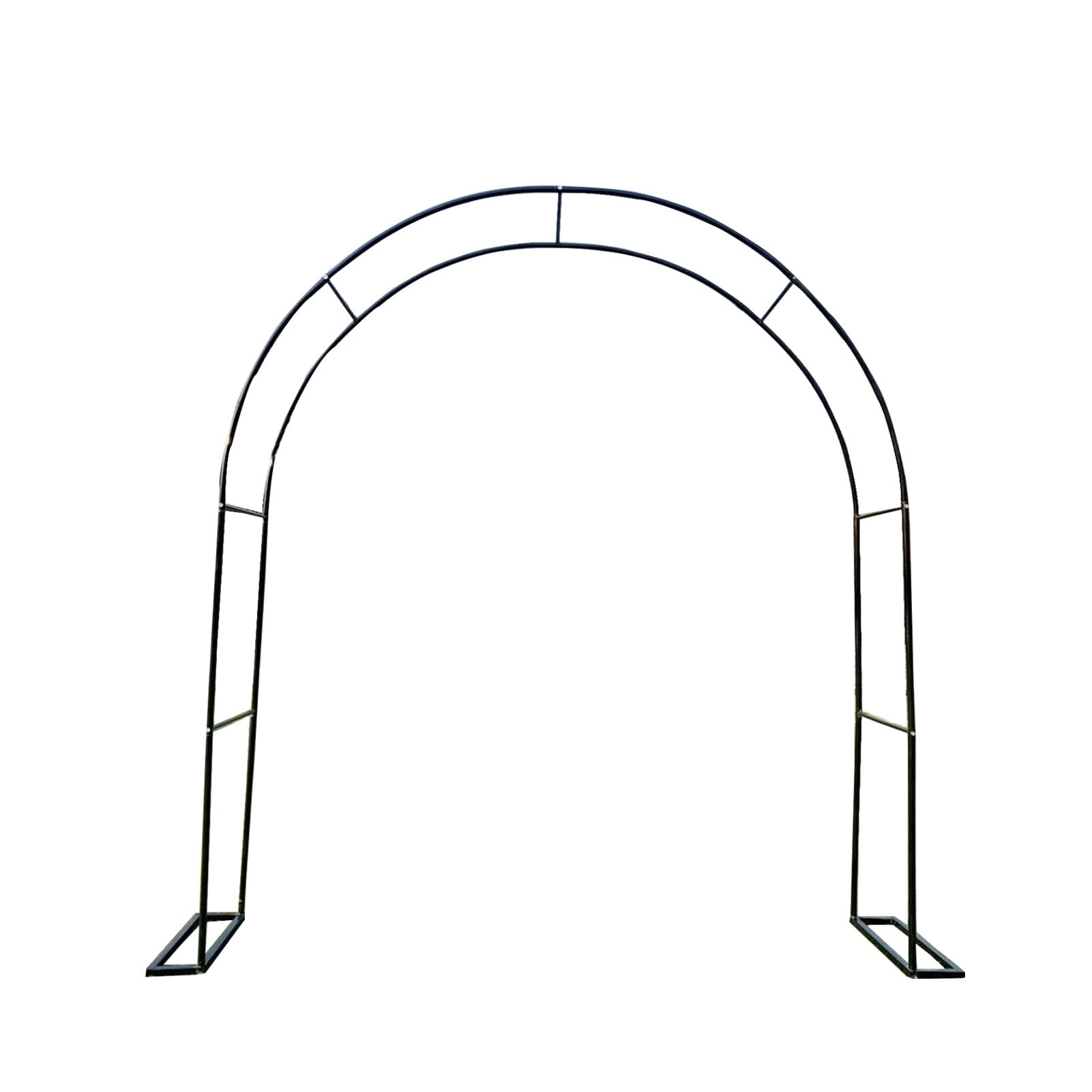 aus Eisen Metall Garten für Weinreben Hochzeit Deko Pflanzenschutz Hinterhof Gartendekoration L280xH220x25cm Schwarz
