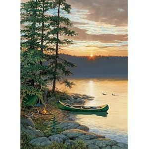 Cobble Hill 500 Piece Puzzle – Canoe Lake – Sample Poster Included