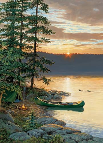 Cobble Hill 500 Piece Puzzle – Canoe Lake – Sample Poster Included