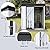 SPOFLYINN Outdoor Storing Tools Large Space Excellent Air Ventilation Easy Assembly Metal Storage Shed for Bike Trash Can Machine White One Size